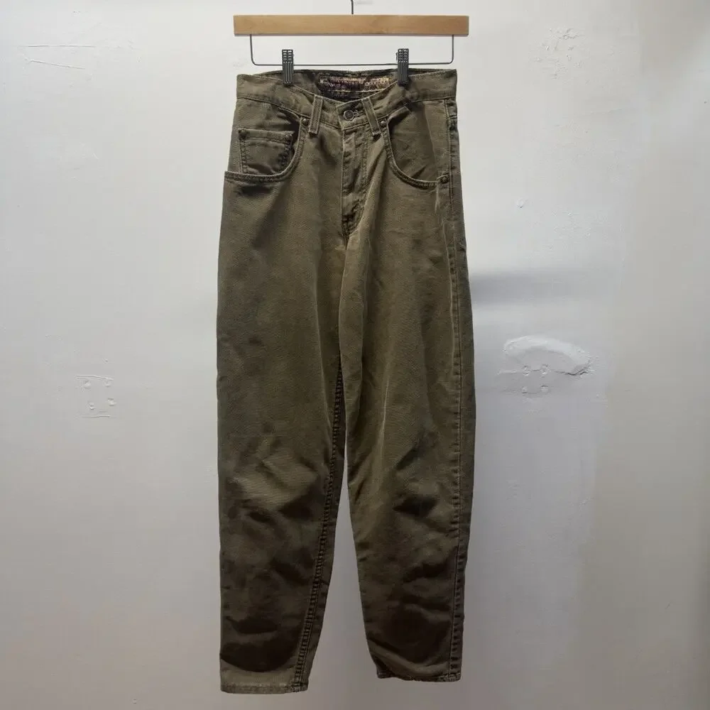 Vintage 90s Levi's Silvertab Baggy Jeans Faded Green